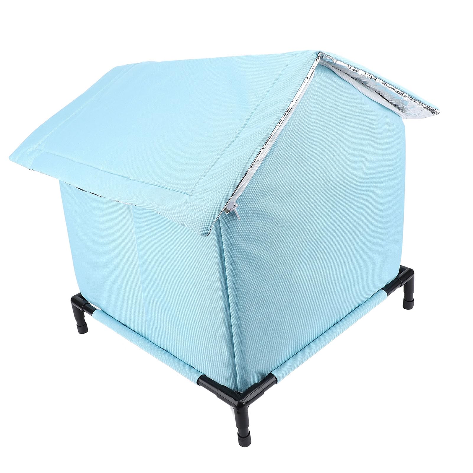 Tente Extérieure d'hiver pour Chat, Abri d'hiver étanche pour Chat, Maison Extérieure Errant (Blue)
