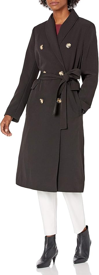 calvin klein belted trench coat
