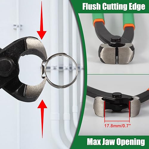 Miniatura 4 de Alicates de abrazadera de oreja de 9 pulgadas, alicates de abrazadera de mordaza frontal, abrazaderas de manguera de oreja única, alicates para