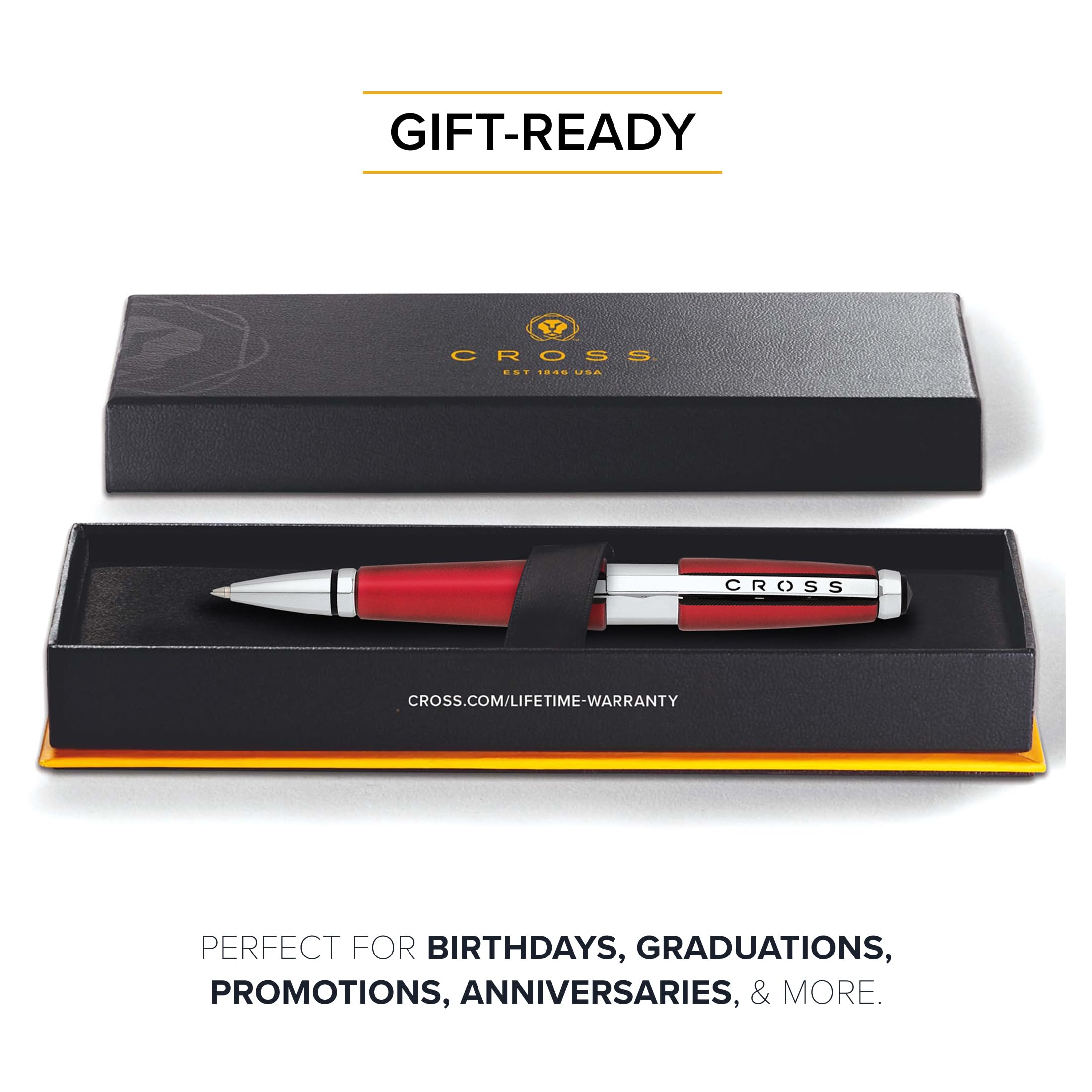 Amazon.com: Cross Edge Formula Red Selectip Rollerball Pen, Medium