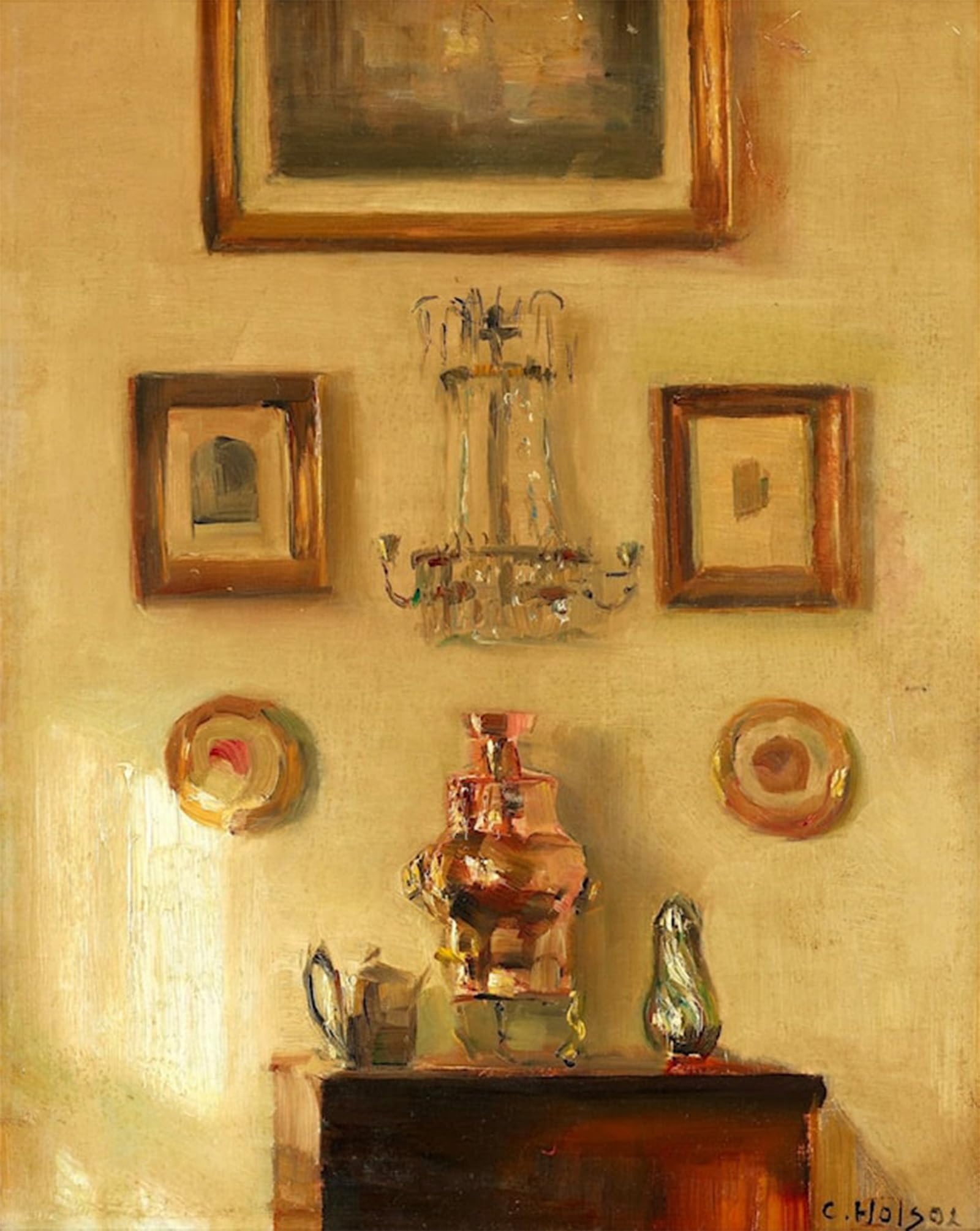Impression d'affiches toile Carl Vilhelm Holsoe décoration mural 60x90
