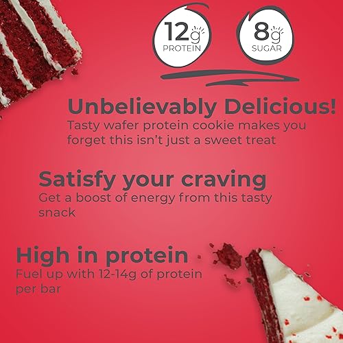 Miniatura 2 de Power Crunch - Barra energética de proteínas sabor red velvet 12 unidades