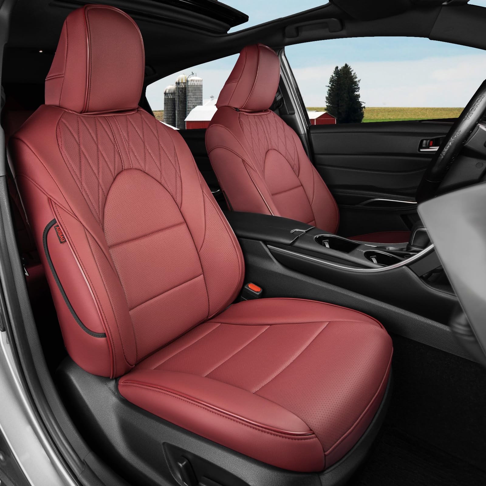 CustomCover Camry Leather Seat Covers