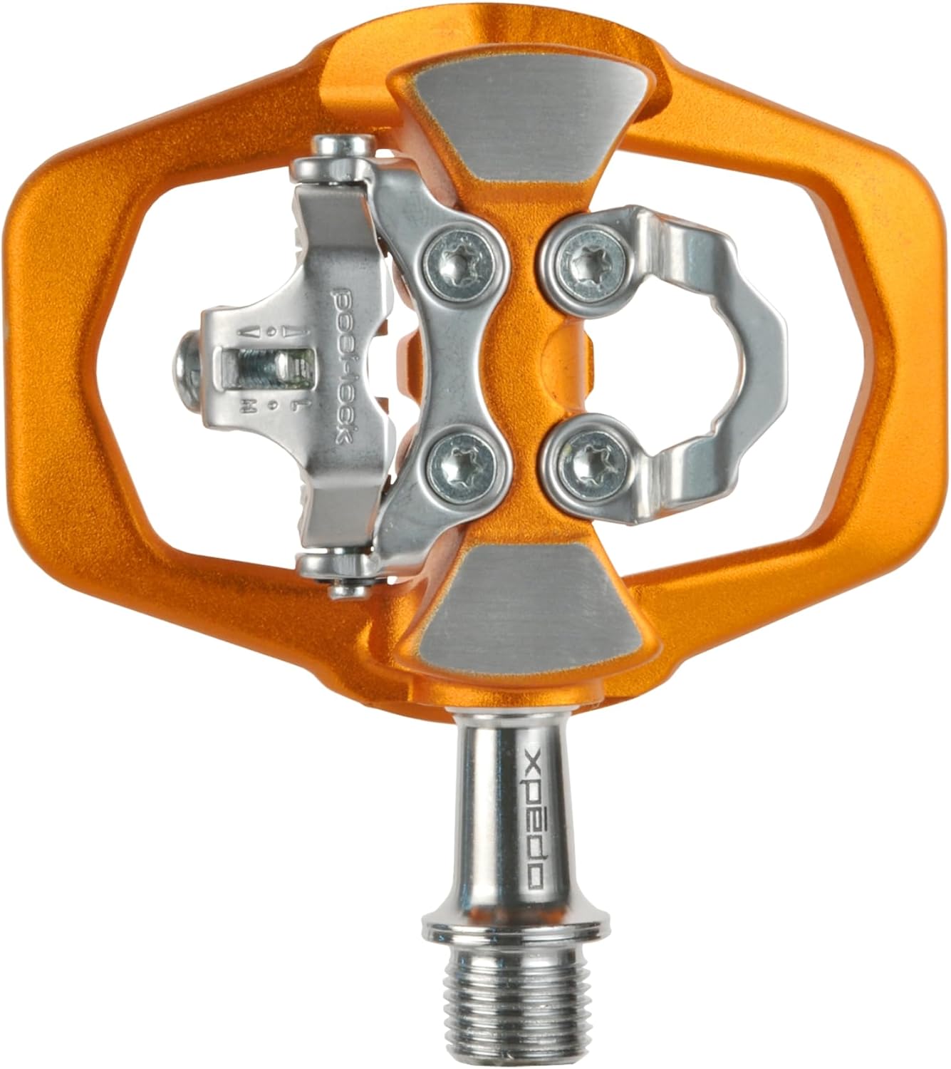 XPEDO TRVS Duo Bicycling Pedals | Hybrid SPD Clipless & Flat Platform, 6061 Forged Aluminum Body, Cromoly Spindle, 3 Sealed Bearings