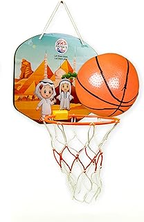 RATNA's Cartoon Basketball Egypt Indoor Set Along with Ball for Kids to Play, Multi Color Price In India