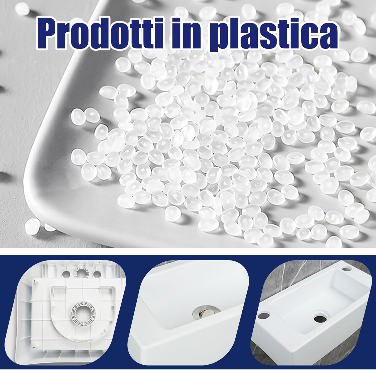 Rectangular White Plastic Sink for Washbasin Laundry Room Wall Basin Resin Drain Kit Included W40 x D20 x H11 cm Indoor and Outdoor