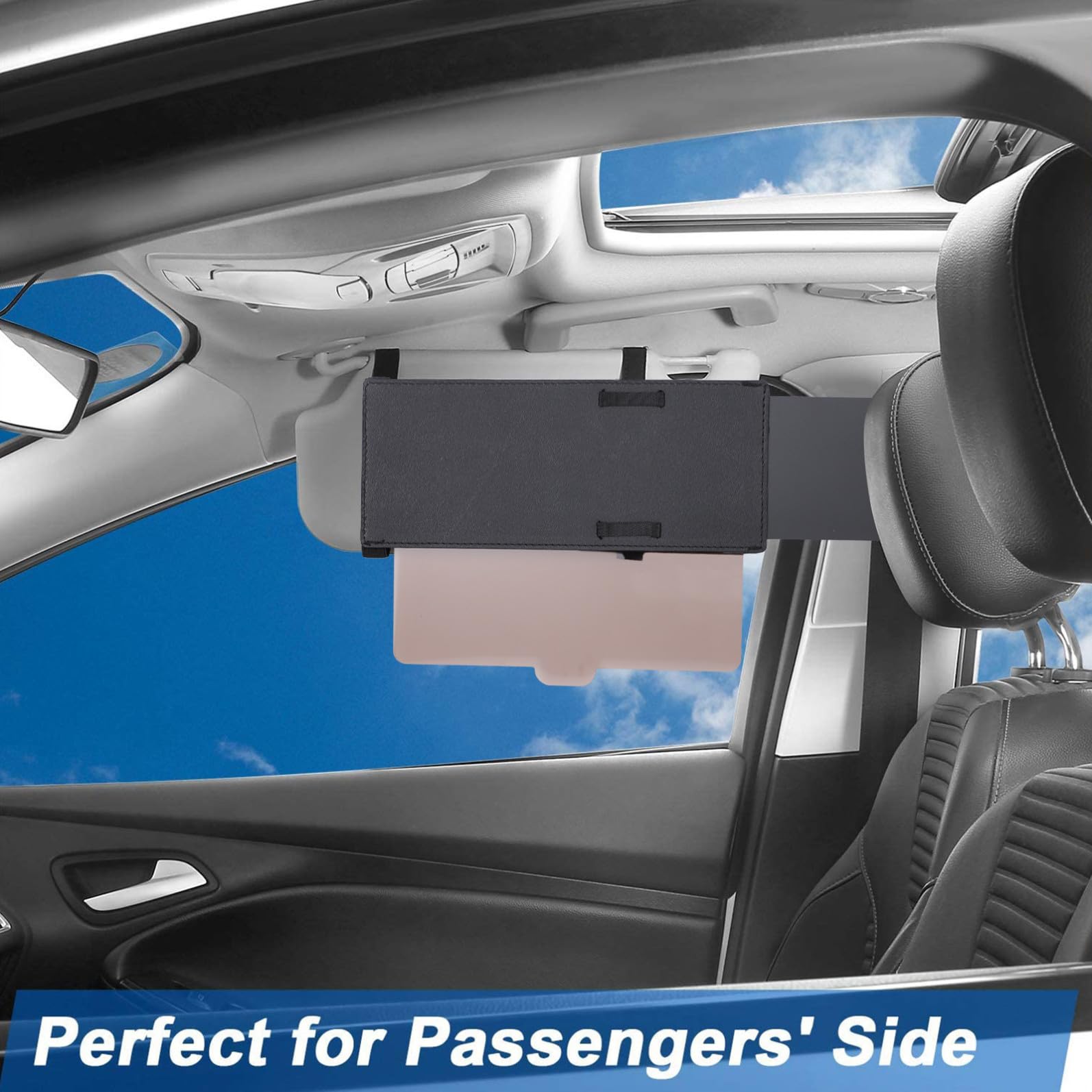 Parasol Retráctil para Coche 2 Piezas PU-pc Visera Solar