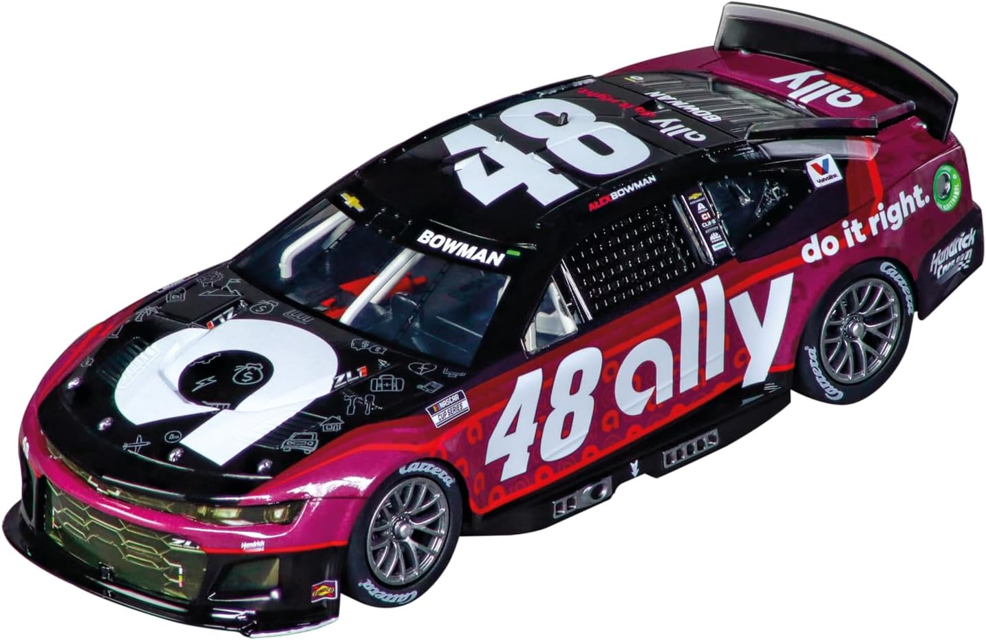 Carrera 27842 NASCAR Camaro NextGen ZL1 Hendrick Motorsports, Alex Bowman, No.48 Season 2025 1:32 Scale Evolution Analog Slot Car Racing Vehicle