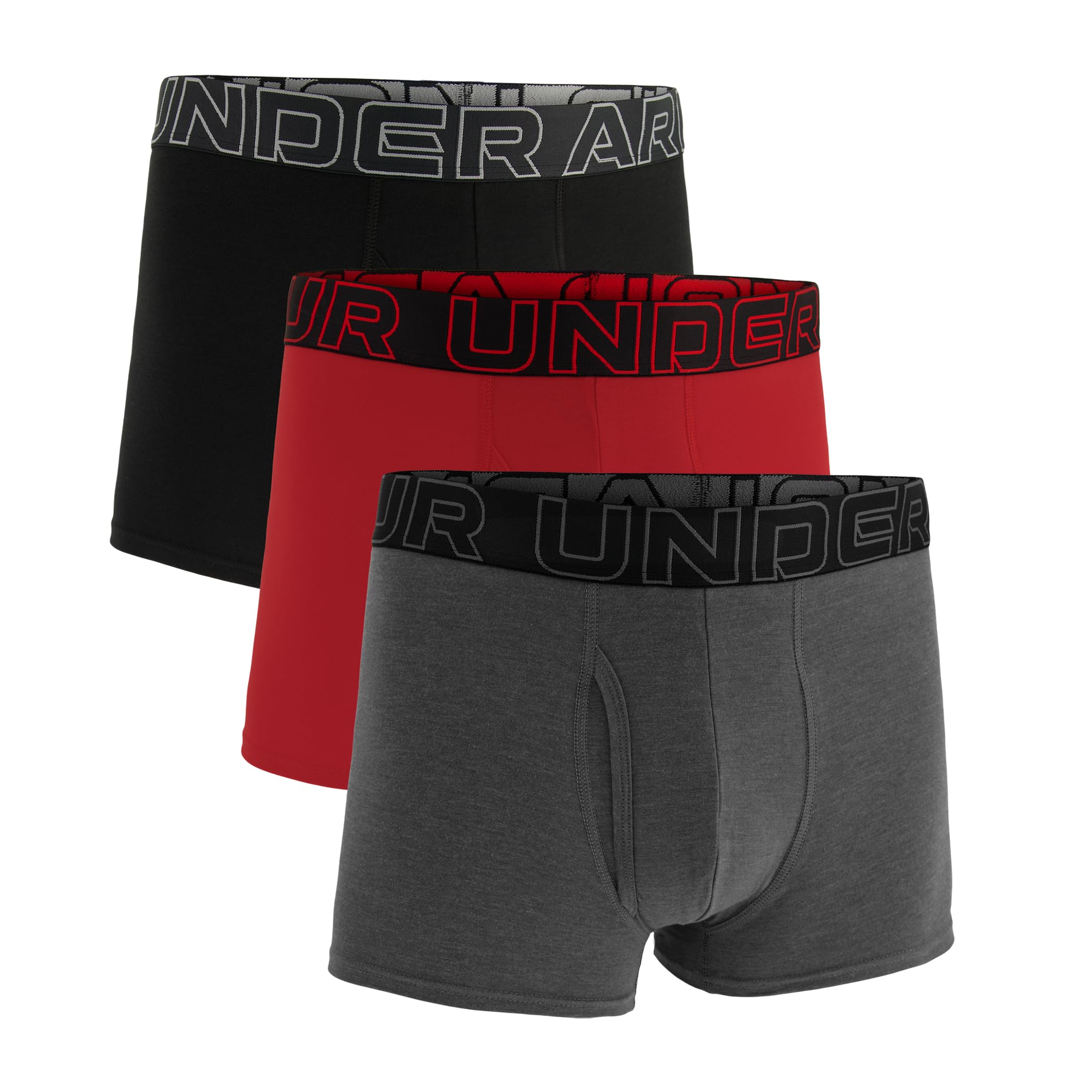 Under Armour 3-Pack Performance Cotton Trunks, Boxer Briefs with 3" Inseam, All-Day Comfort Ropa Interior de Hombres Hombre (Pack de 3)