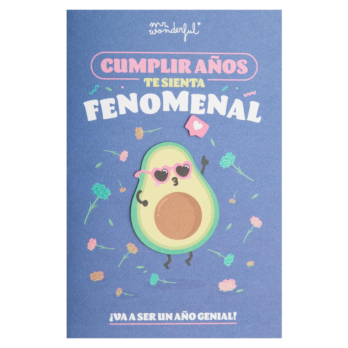 Mr. Wonderful - Postcard - Birthday feels great for you. It's going to be a great year! - Birthday themed postcard - Includes envelope