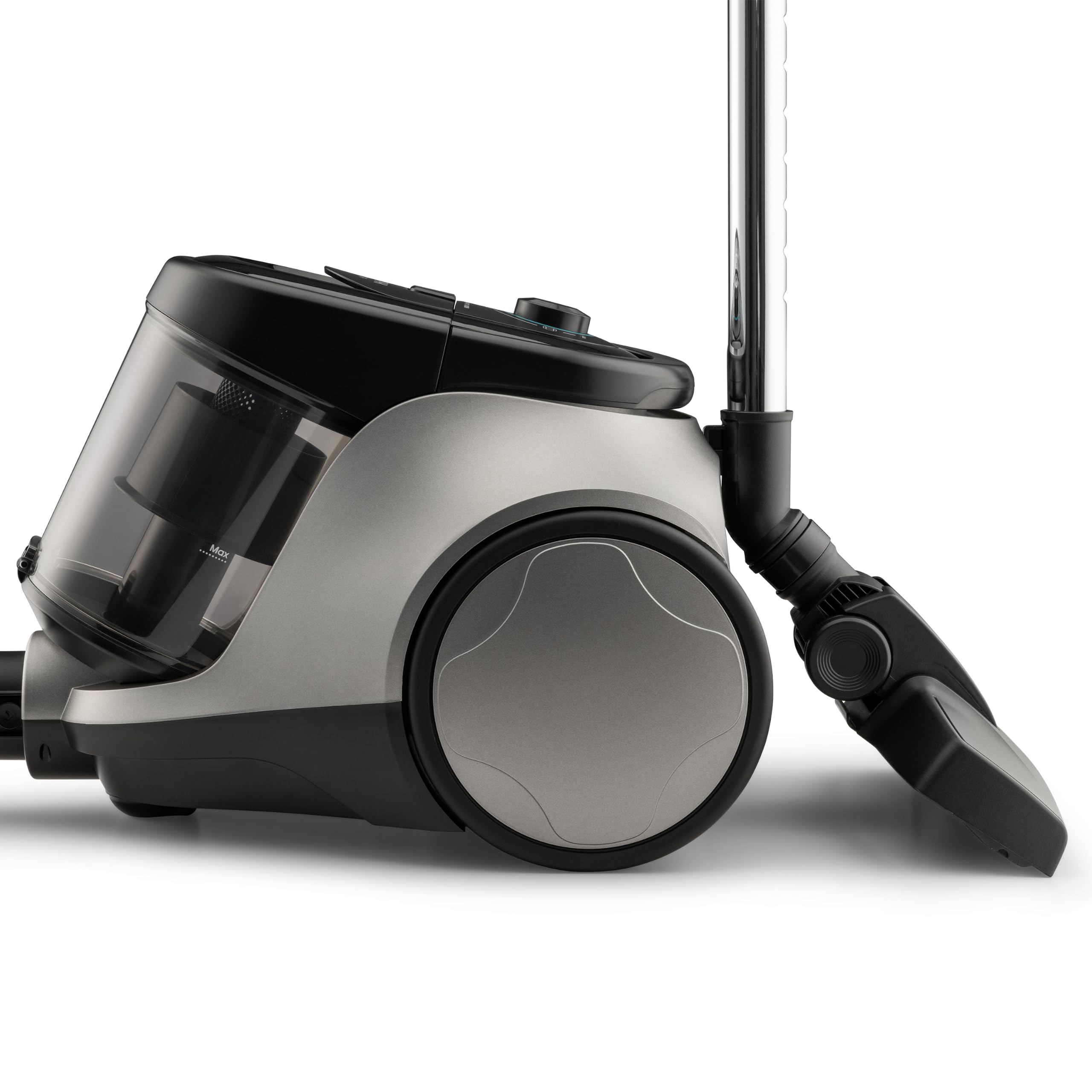 Hisense HVC20E3H2TPA Aspiradora Trineo ciclónica sin Bolsa, Cepillo HI2 Textil y Mascotas, Potente succión de 160W, Tubo telescópico metálico y Boquilla con Cepillo 2 en 1 para Suelos Duros