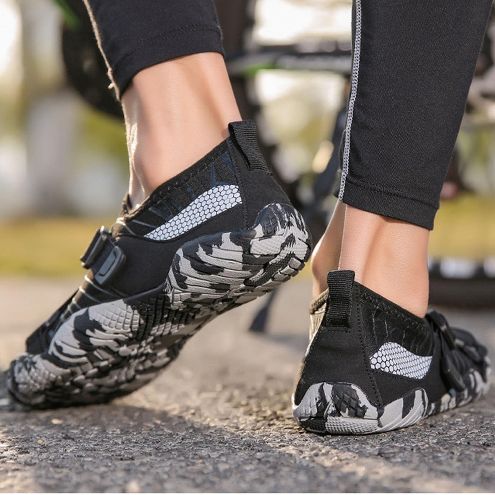 Tai Chi Scarpe Donna Cinque Dita Scarpe Kung Fu per Uomo Comode Suola Morbida, Scarpe Arti Marziali per Yoga, Allenamento in Palestra