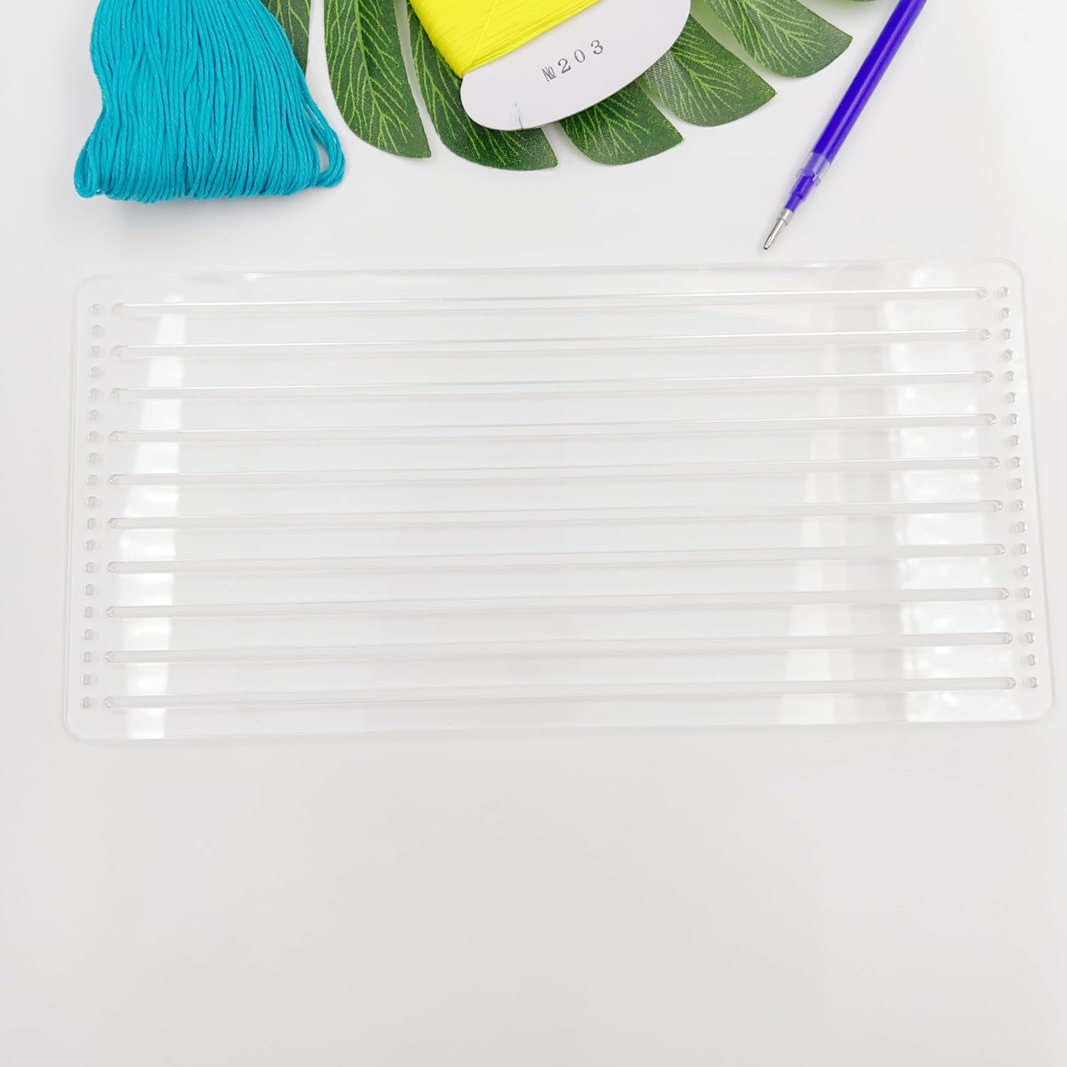 Clear Acrylic Sashiko Stencil, Sashiko Embroidery Pattern for Hand Quilting and Embroidery (Pattern A)