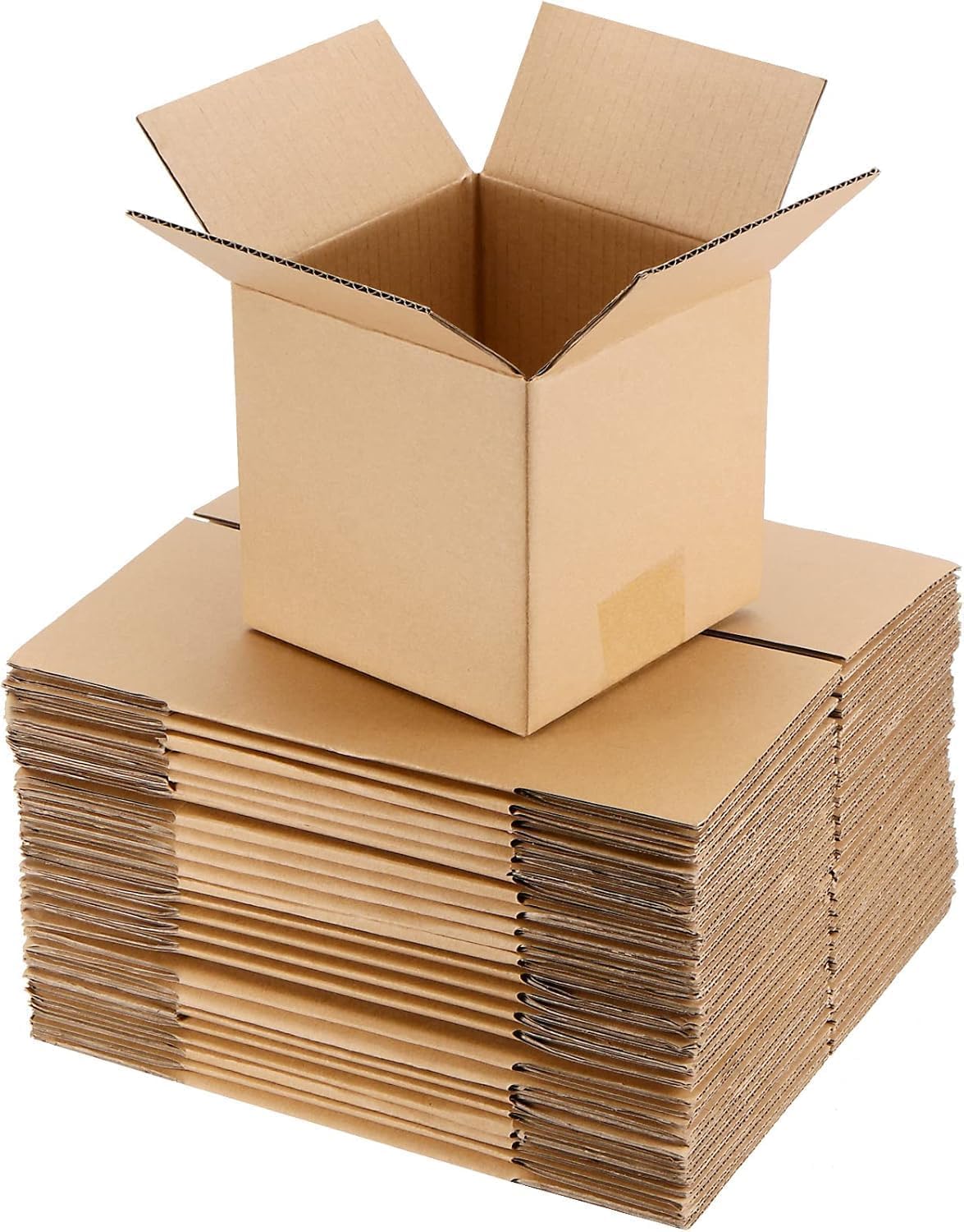 Indigo Removal Storage Cube Box, Single Wall Corrugated Cardboard Postage Mailer Flat Packed - Pack Of 25 (10" X 10" X 10" (254 X 254 X 254Mm))