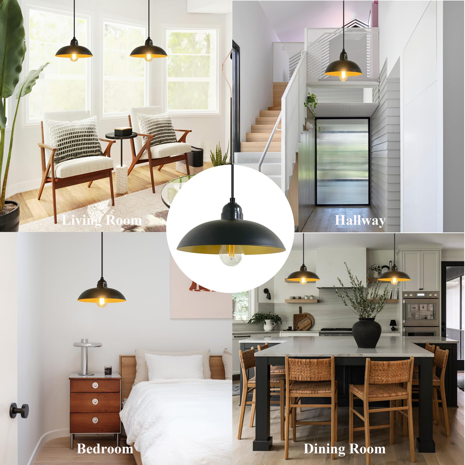 Outdoor Hängelampe mit Stecker Lampe Hängend Pavillon Beleuchtung Lampenfassung E27 4.5m Kabel Schwarz Deckenleuchte Außen Pendelleuchte Steckdose Gartenlampen Draußen Balkon Terrassen