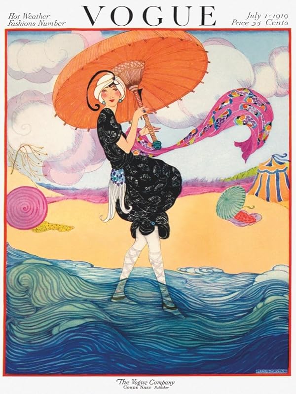 New York Puzzle Company - Vogue Magazine How The Wind Blows - 1000 Piece Jigsaw Puzzle for Family Game Nights by Helen Dryden by New York Puzzle Company - Used condition - US$30.40