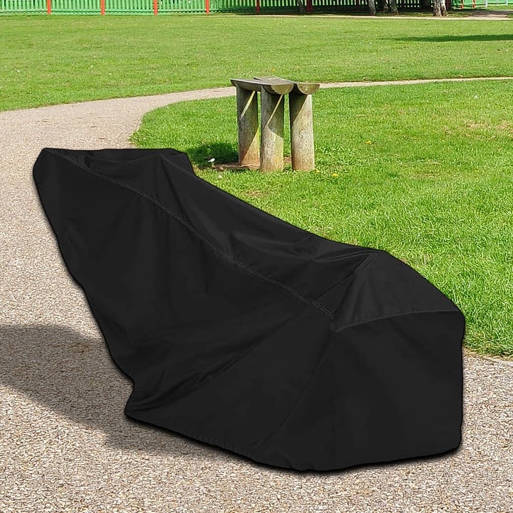 Housse de motoculteur avec couche imperméable en polyuréthane, résistante aux UV et à la poussière, cordon de serrage et ourlet élastique, convient pour différents modèles de motoculteur