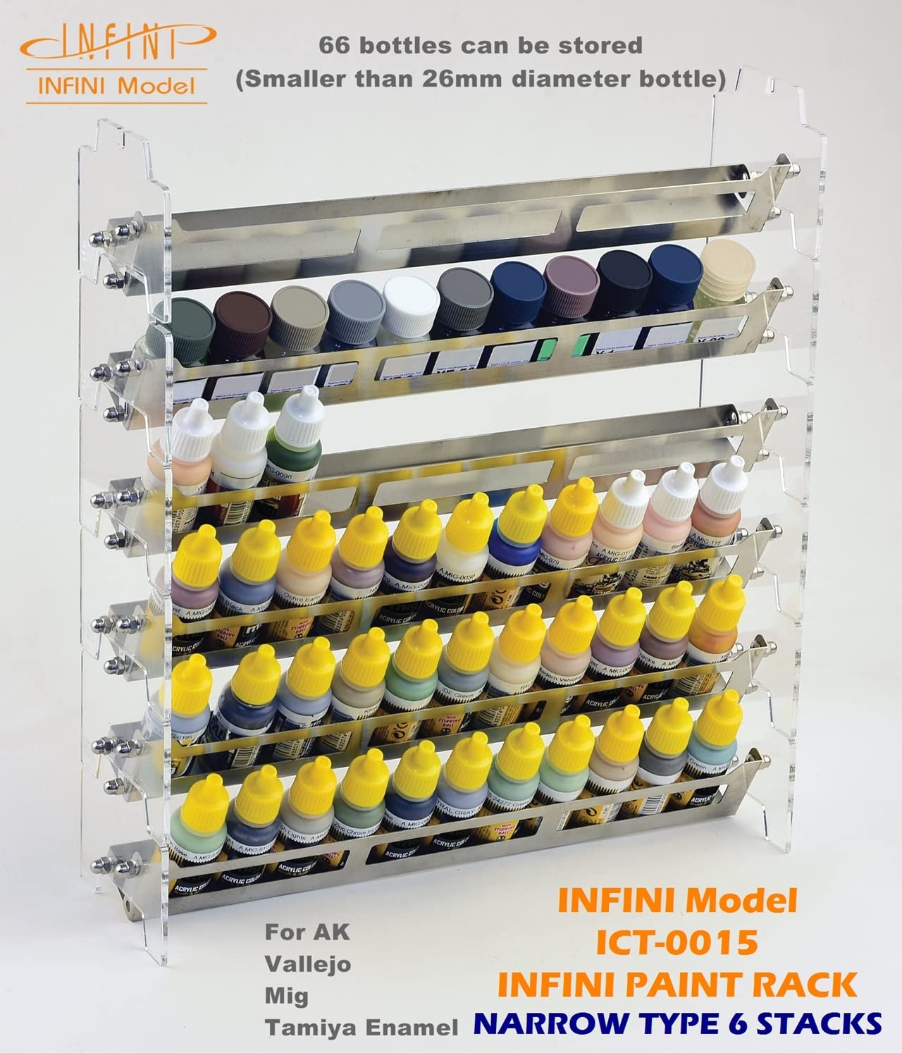 置物 mai Amazon.com: INFINI MODEL [ICT-0015 Paint Rack Narrow 6