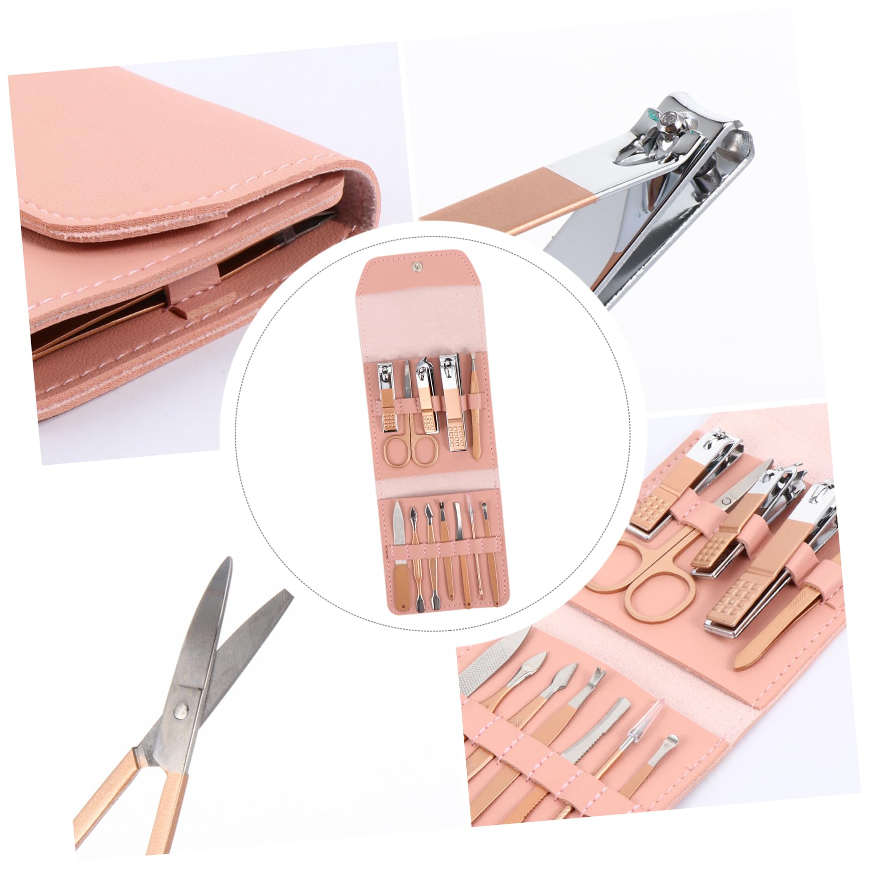 LIFKOME 1 Set Manicure Kit Manicure Kit for Home Nail Kit Golden Stainless Steel Nail
