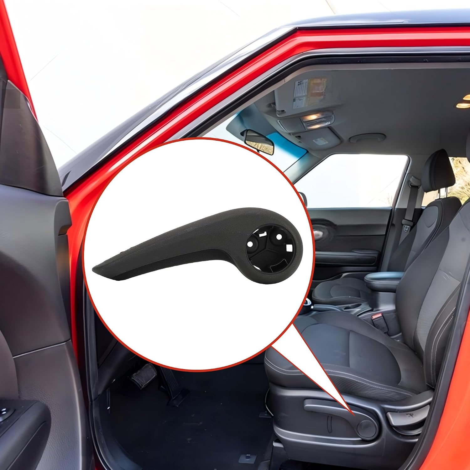Front Driver Side Seat Adjustment Handle Lever for Kia Soul 2014-2019 Replace 88195-B2000EQ 1Pcs Black