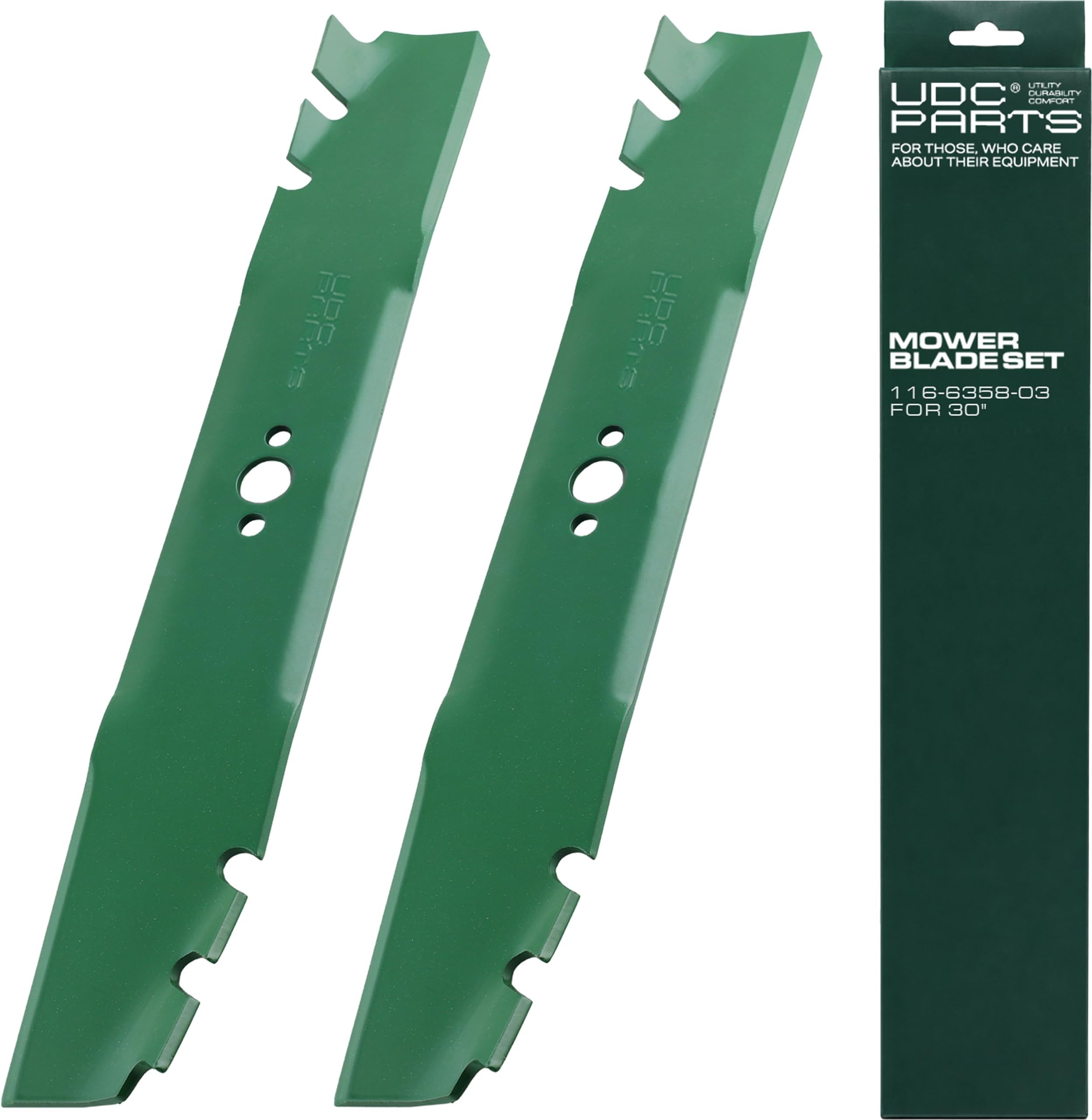 UDC Parts Mower Blades for Toro TimeMaster 30 Inch Exmark 116-6358-03/21199 TurfMaster Gator Mulching Blades/Replaces OEM no. 120-9500-03/2 Pack