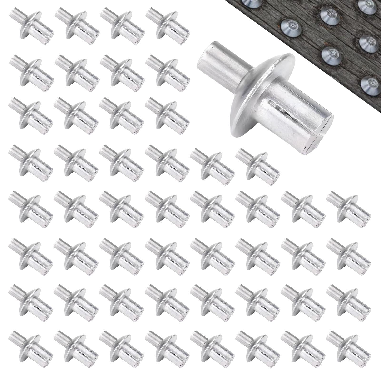 Russian Bump Rivet Aluminum Boat Rivets 1/8 X 3/4 Solid 1100F Aluminum Rivet With A .225 ...