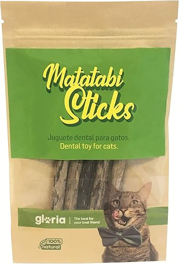 Gloria – Juguete dental Gloria para gatos Matatabi Sticks. Verde