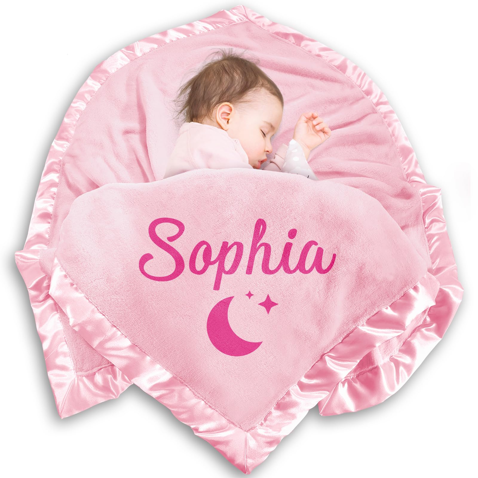 Yofair Personalized Baby Blanket Flannel Fleece Baby Blanket