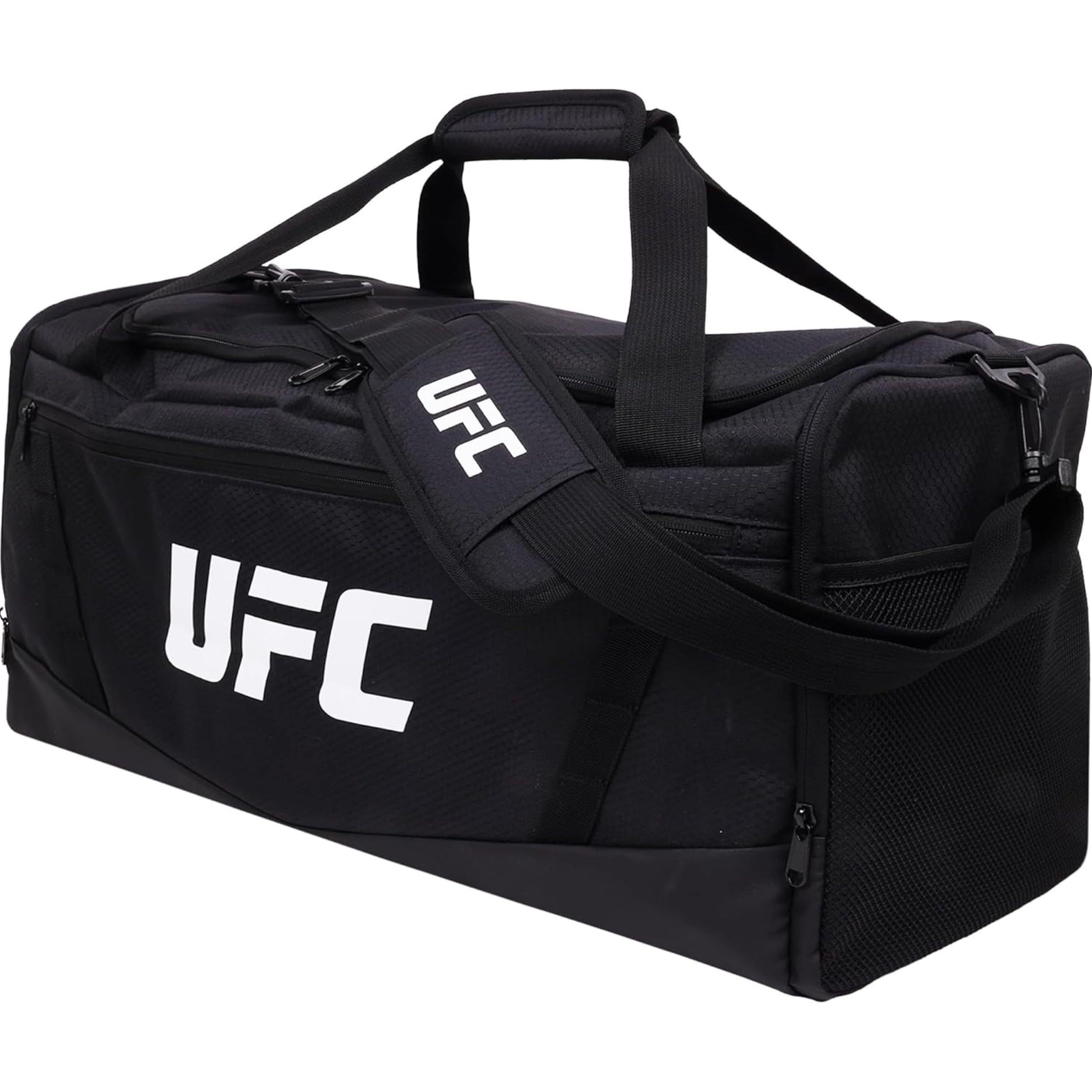 UFC Turnbeutel, 55,9 cm, große Reisetasche für Damen und Herren, Schuhfach, MMA-Trainingsgeräte und Sportzubehör, Schwarz