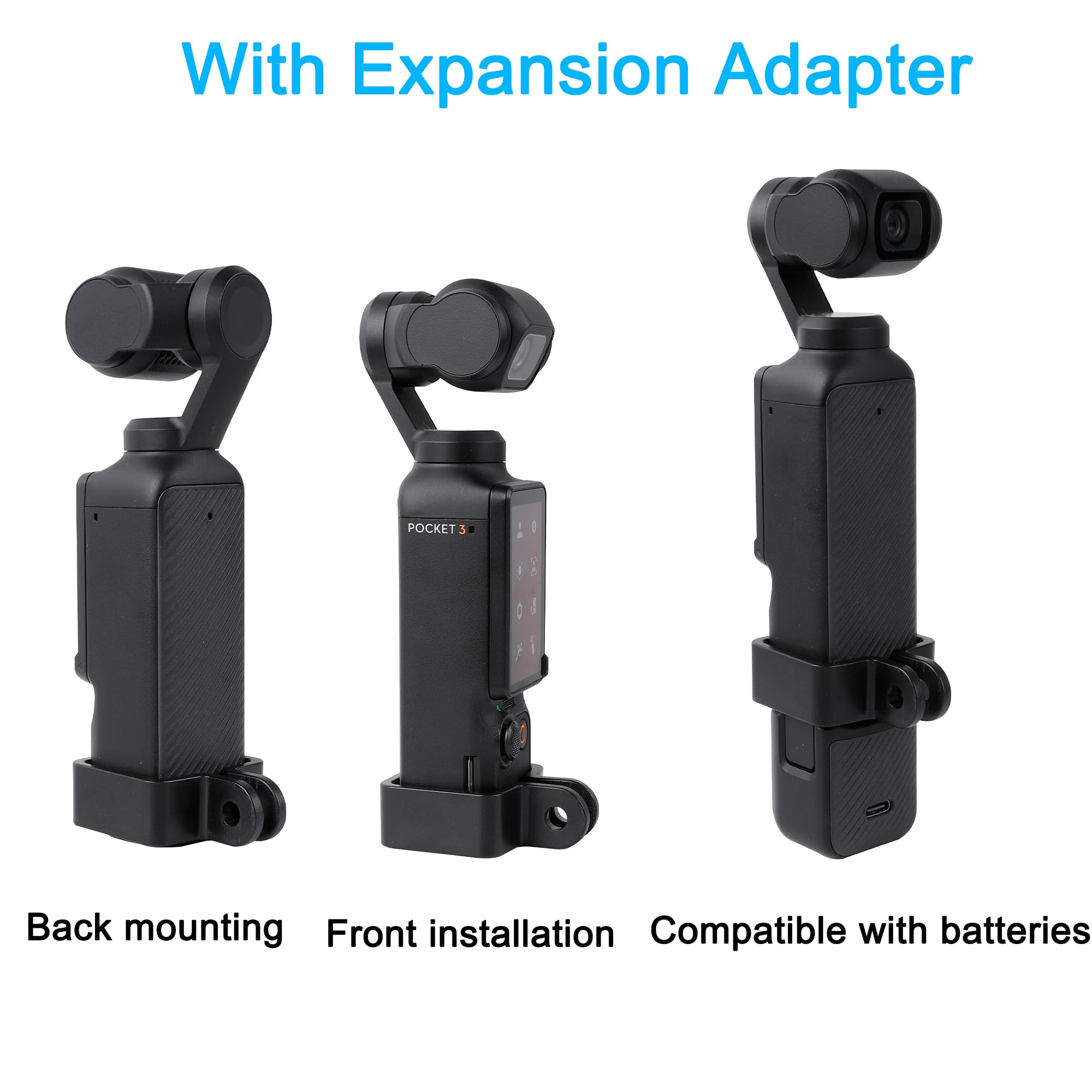 PellKing Pocket 3 - Soporte para Manillar de Motocicleta Compatible con cámara dji Osmo Pocket 3, Ajustable