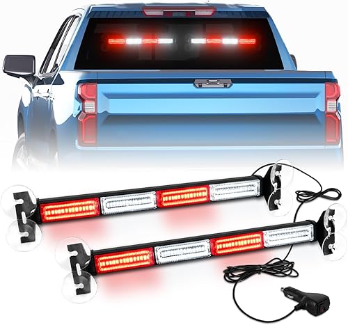 LRTER Barra de luz 2 en 1 para asesor de tráfico, luz estroboscópica para parabrisas, visera estroboscópica de emergencia, luces intermitentes de disponible en Yaxa Venezuela
