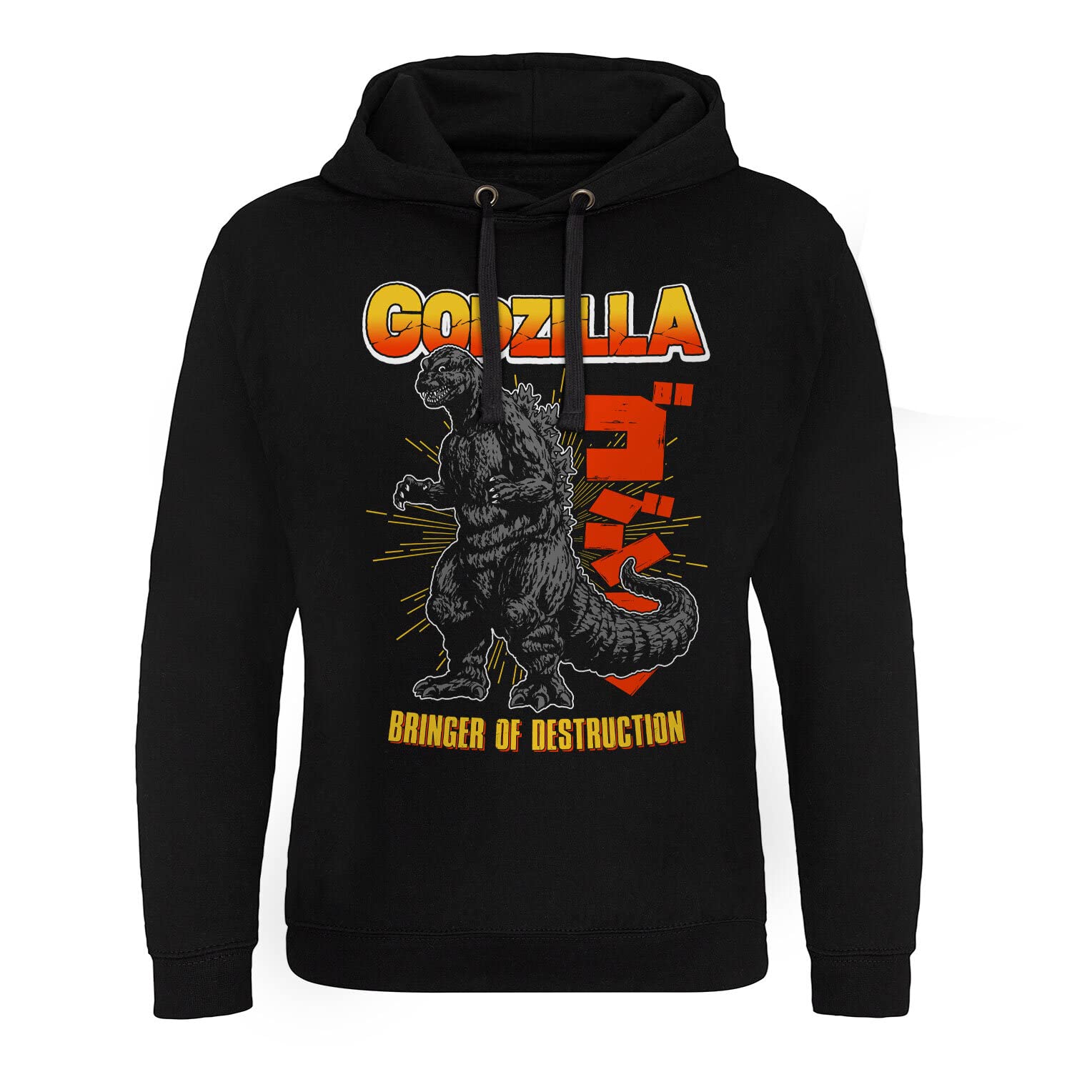 Godzilla Officially Licensed Bringer Of Destruction Epic Hoodie (Black), Medium