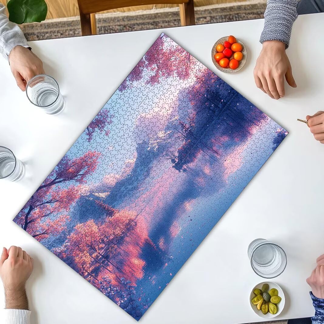 Jezioro puzzle, puzzle 1000 elementów dla dorosłych, klasyczne puzzle
