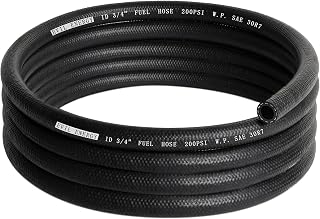 EVIL ENERGY 3/4 Fuel Hose Line Push Lock NBR Rubber SAE 30R7 10FT 200PSI
