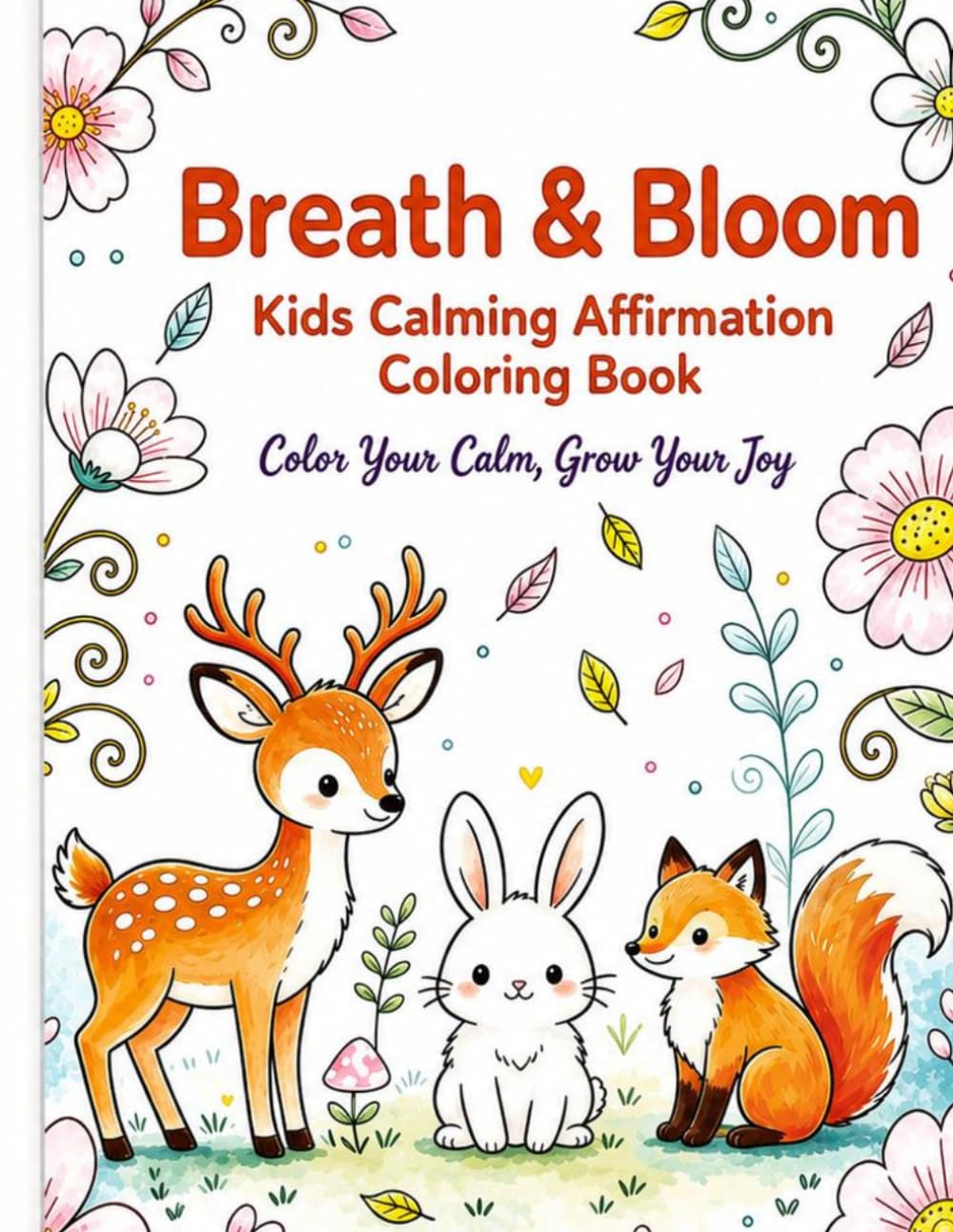 Breath & Bloom: A Cozy Mindfulness Coloring Book for Kids
