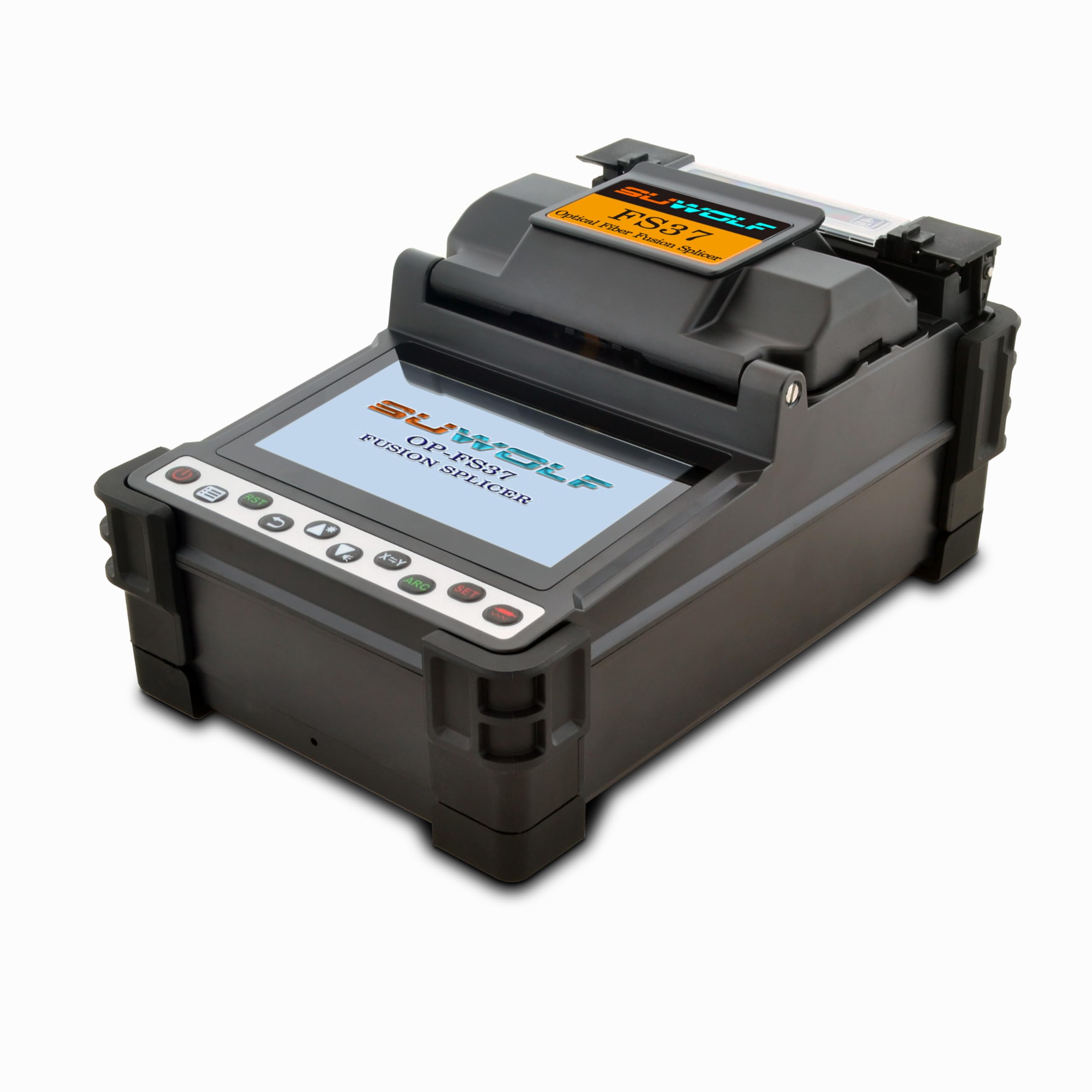 4.3"LCD Touch Screen Saldatrice Fibra Ottica Alta Precisione FTTH Giuntatrice Fibra Ottica/Allineamento Del Nucleo Optic Fiber Fusion Splicer per SM MM NZ-DS EDF con Saldatura Auto(FS37A)