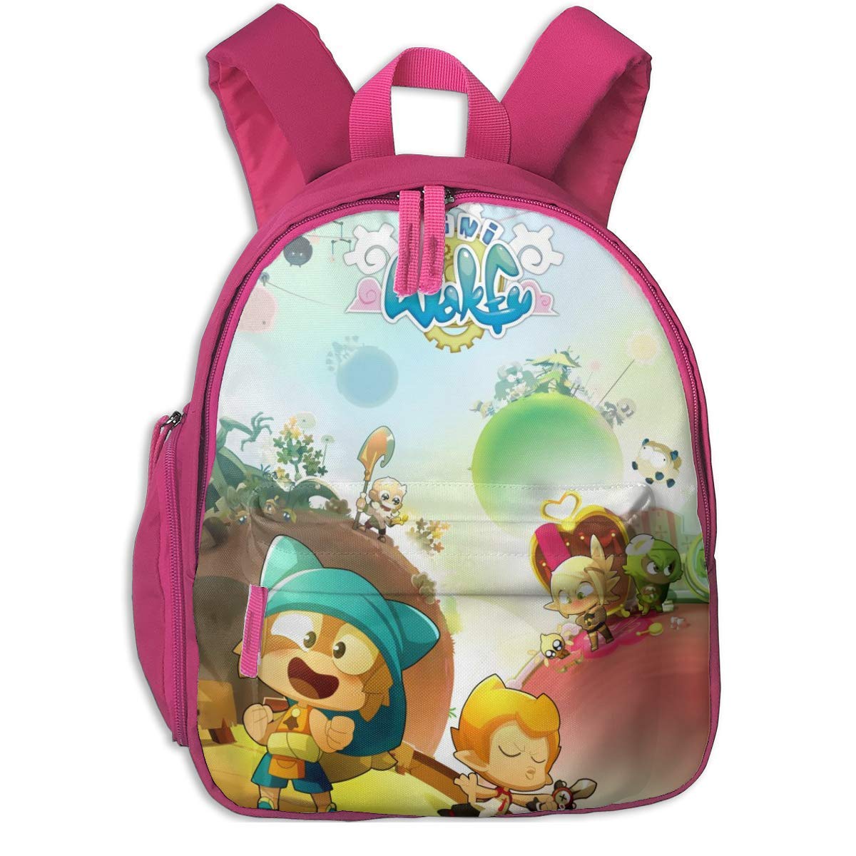 Durable Kids Backpack, Mini - Wakfu Fan Painitng Poster Student School Bags for Boys Youth School Opens Gift, Casual Daypack for Picnic Sports