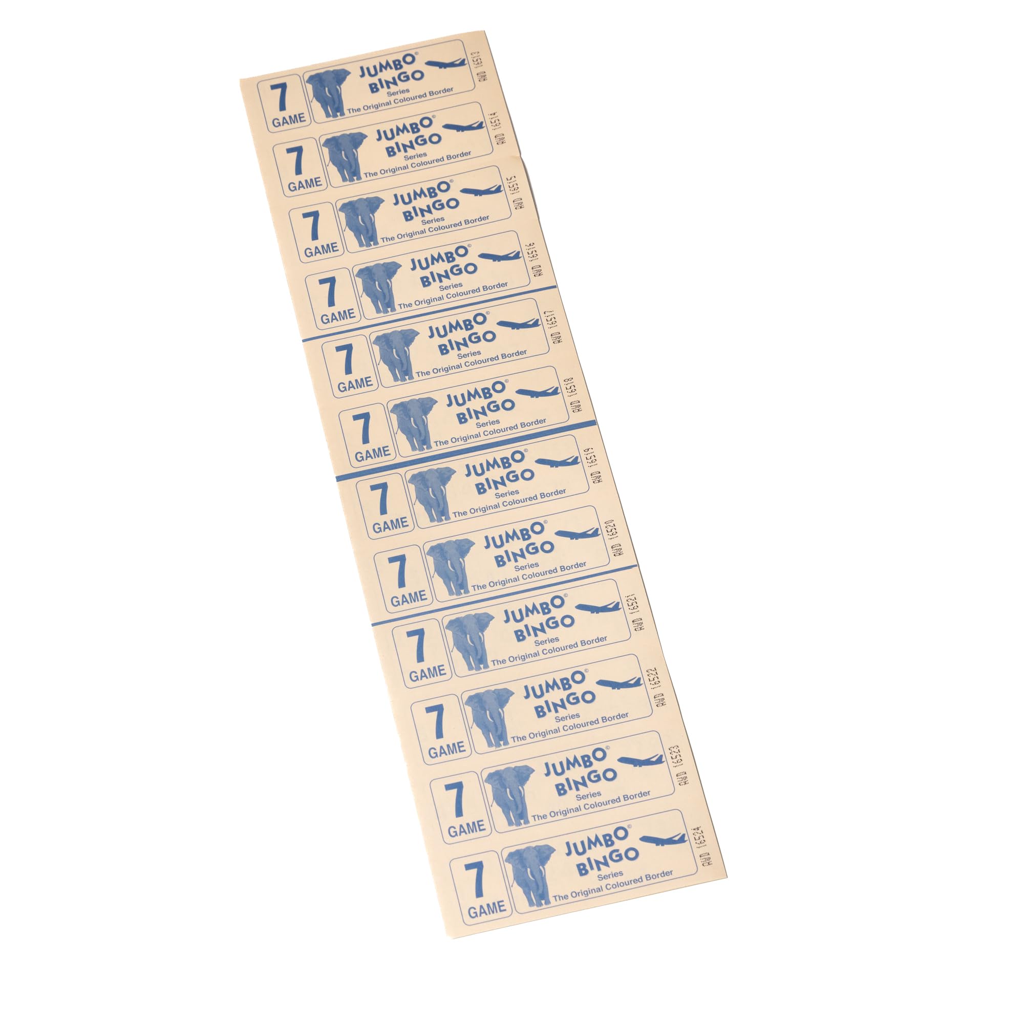 1500 7 PAGE GAME BINGO JUMBO BRANDED TICKETS 12 TO VIEW BOOKS