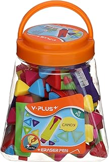 Y Plus Ex1303 Candy Eraser- Assorted Colors- Pack Of 36 Pieces