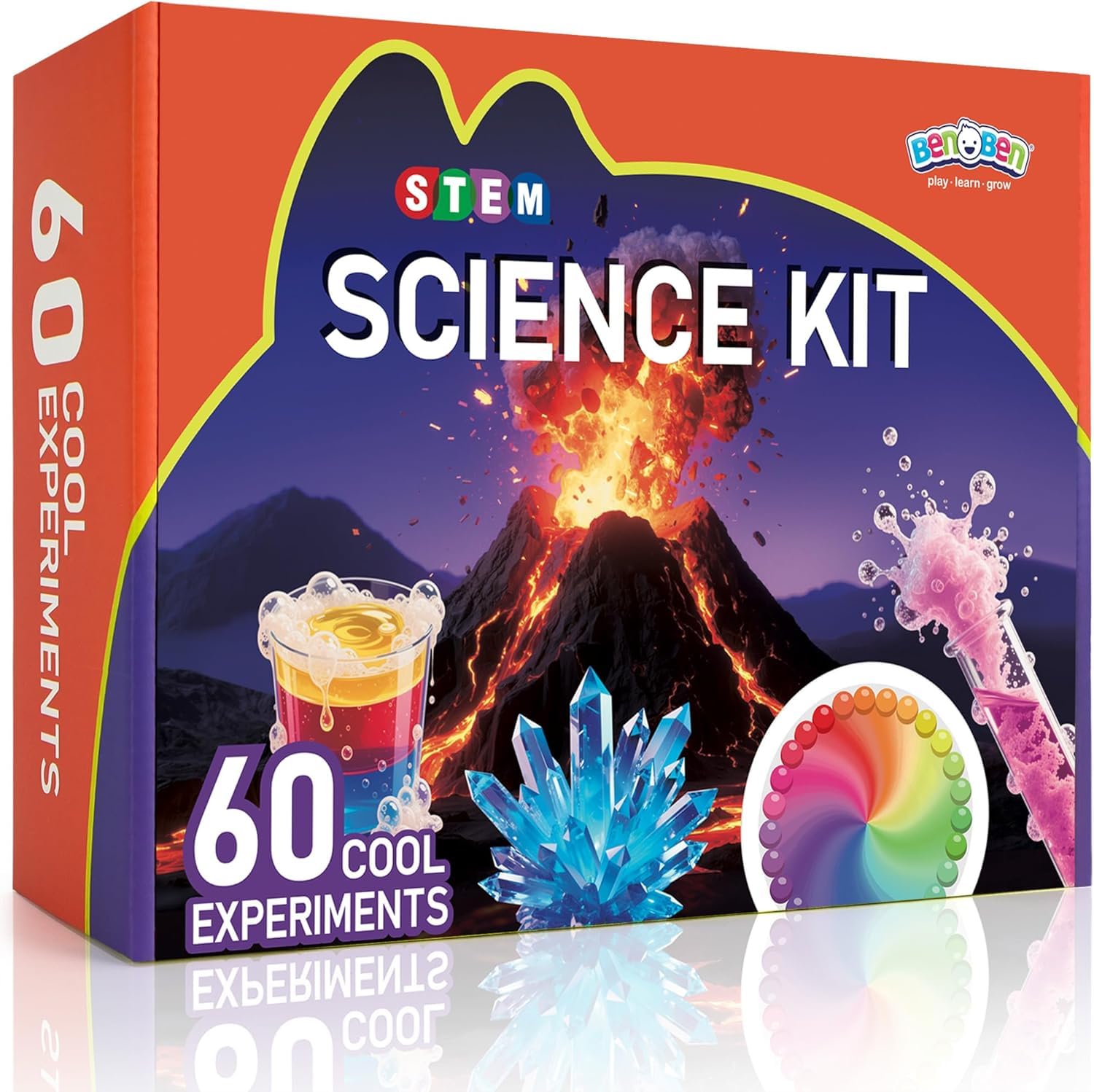 BenBen Esperimenti per Bambini dai 6 Anni in su, Esperimenti Scientifici per Bambini, Set Completo, Regalo Giocattolo per Ragazzi e Ragazze
