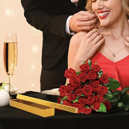 Miniatura 7 de Rocutus Cajas de cartón para collares, cajas de regalo de joyería, caja de regalo, cajas de cartón para almacenamiento y regalo, paquete de 24