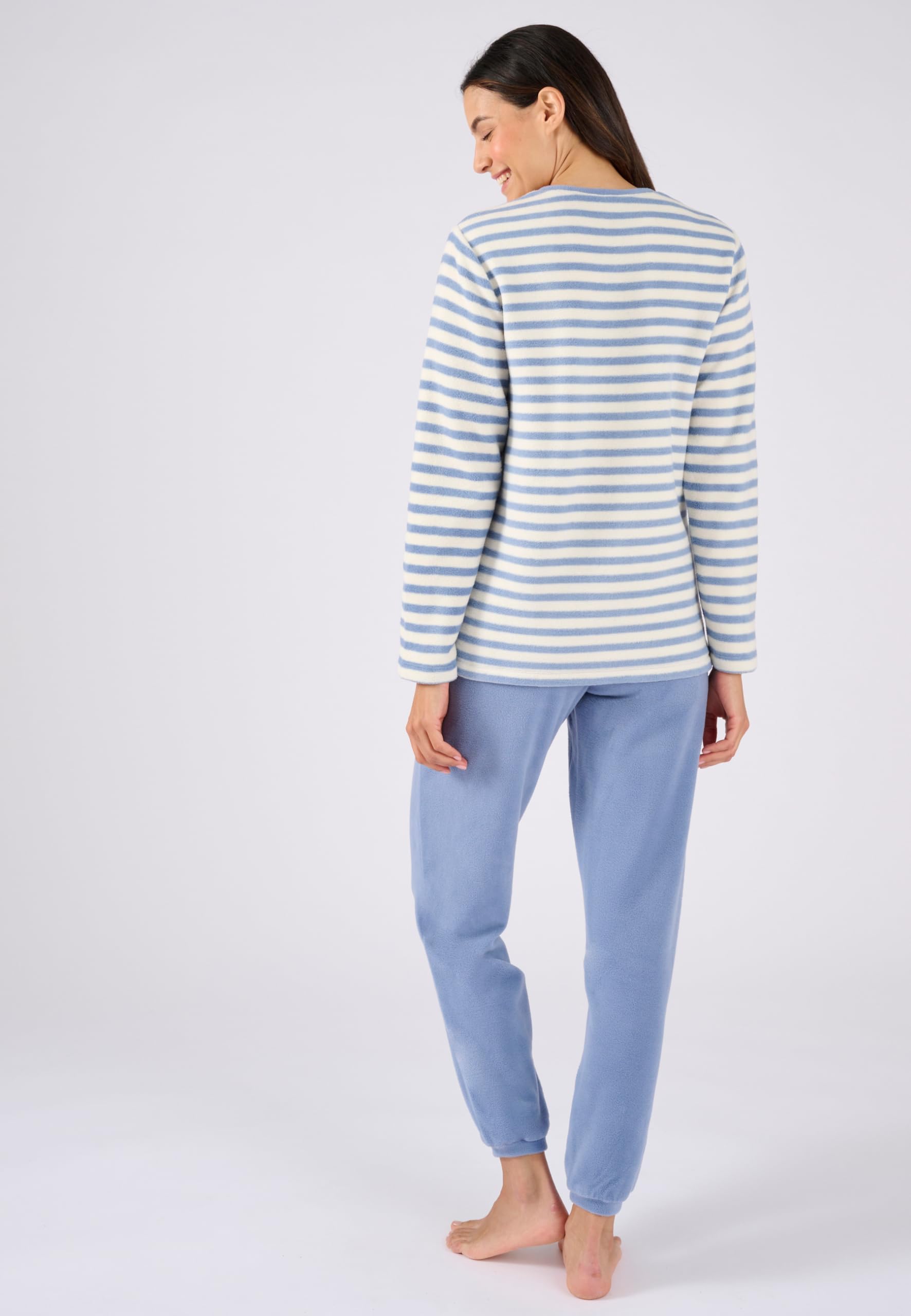 Damart Thermolactyl Femme Pyjama | Maille polaire, Polyester, Col Rond, Manches longues, Vêtement de Nuit
