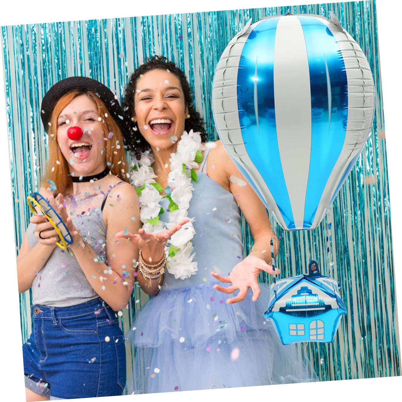 Catelves Happy Birthday, palloncino in pellicola, per compleanno, con elio o aria, per feste di compleanno (102 x 62 cm