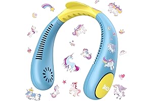 Kids Neck Fan, Portable Bladeless Neck Fan for Kids