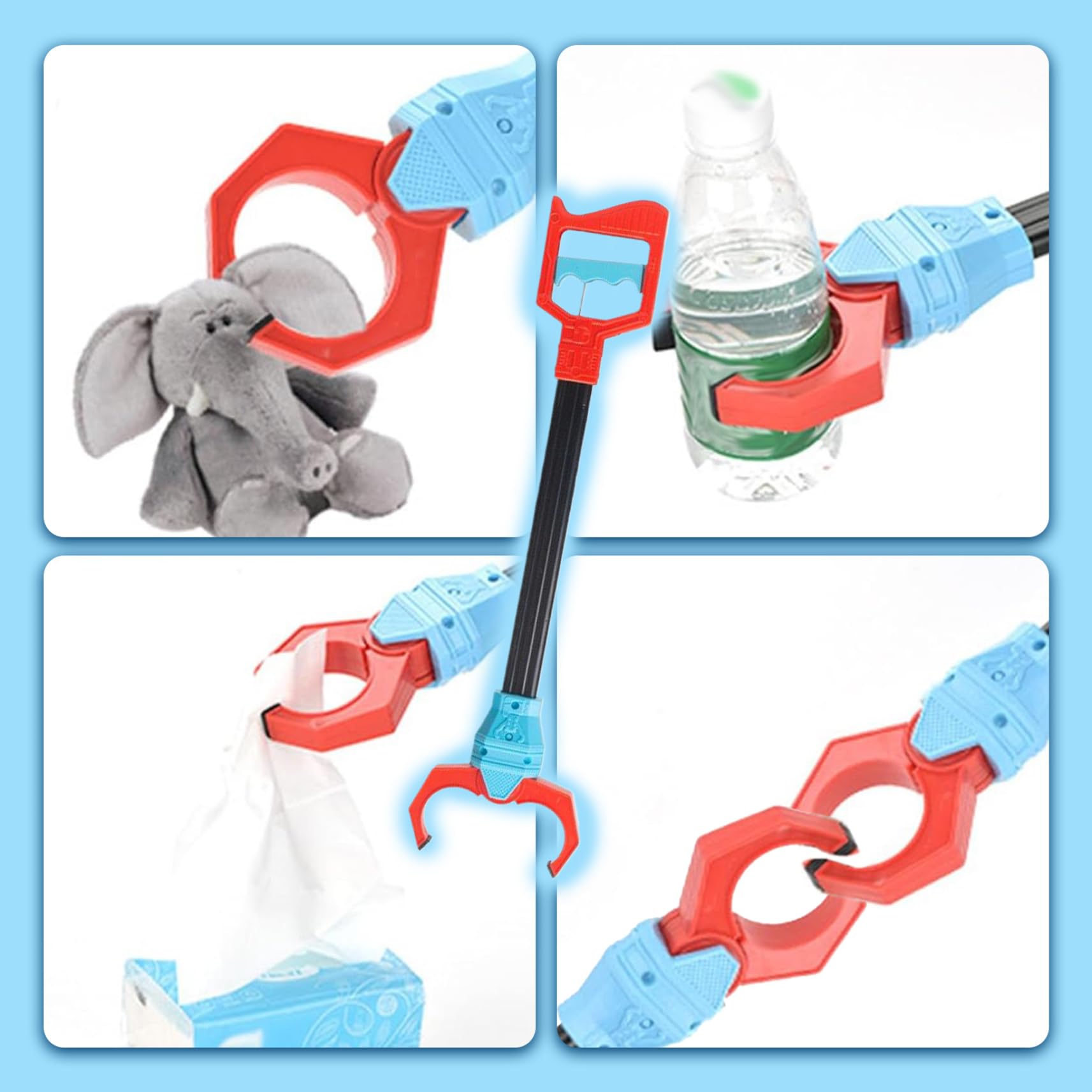 Toy Grabber Claw for Kids 20 Inch Litter Picker Ergonomic Robot Hand Pick Up Stick Grabber Helping Hand Grabber Robot Claw Rubbish Picker Grabber Grabber Reacher Tool for Toy Bottle Trash