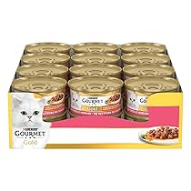 GOURMET Gold Cibo Umido per Gatti Adulti Dadini in Salsa con Trota e Verdure 24 Lattine da 85g