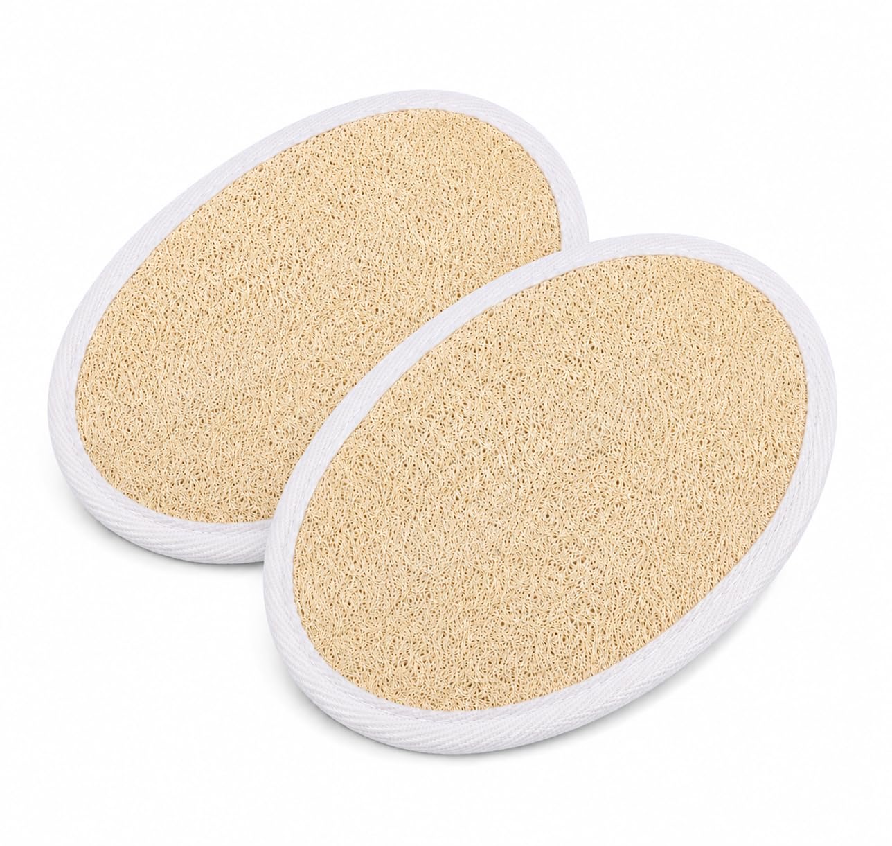 Natural Loofah Exfoliating Bath Pad, Pack of 2 | 100% Natural, For Strawberry Legs, Body Tan Removal-picture-27