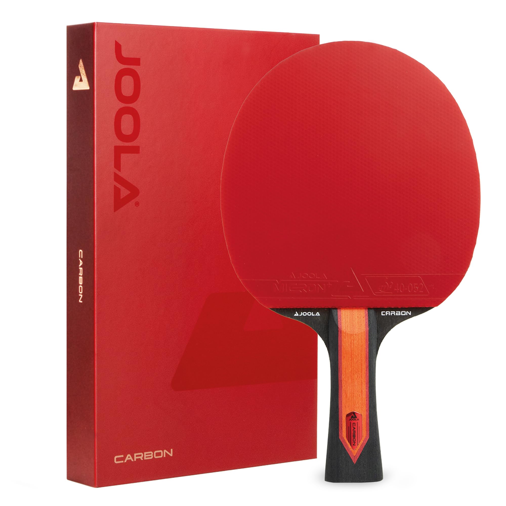 JOOLA Raqueta de ping pong Red Carbon X – Raqueta de ping pong de gama alta con micron+ almohadillas y esponja Cloudblast