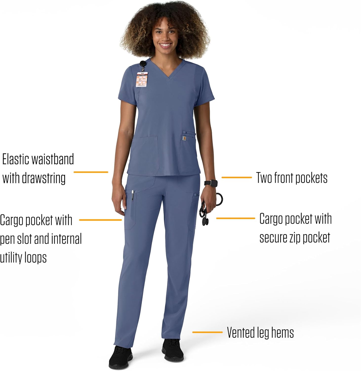 Carhartt Scrubs C51113 Women's Force® Modern Fit Jogger Pant - Image 3