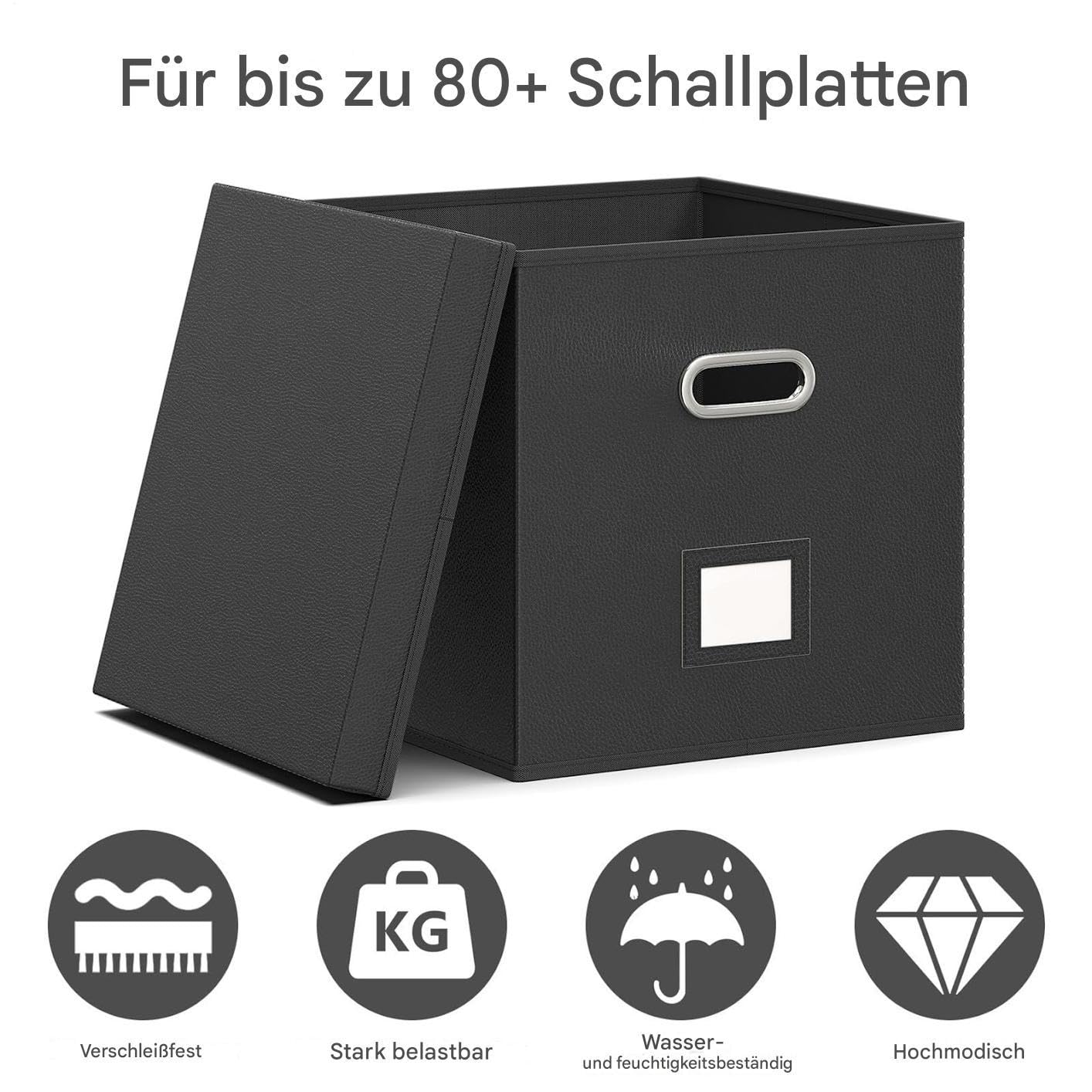 Generisch Schallplattenhalter Körbe Behälter Medienboxen Aktenboxen